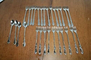 LOTE (28) tenedores y cucharas de acero inoxidable Simeon & Rogers para entremeses de cóctel - Imagen 1 de 10