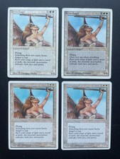 MTG Serra Angel (x4) Lot - Unlimited/Revised/4th Edition - Magic the Gathering