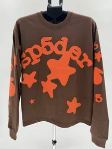Spider Worldwide Brown Beluga Long-sleeve Tee. Size L. - Picture 1 of 2
