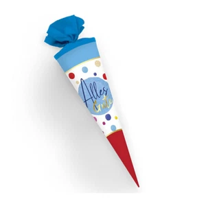Trötsch 80126 Schultüte 35 cm "Alles Gute" blau/rot Zuckertüte - Bild 1 von 2