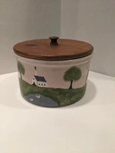 Robinson Ramsbottom Rare- CROCK- RRP 2 QT Low Jar Pottery Roseville OHIO USA - Picture 1 of 8