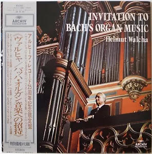 HELMUT WALCHA / INVITATION TO BACH'S ORGAN MUSIC / ARCHIV / POLYDOR JAPAN OBI - Foto 1 di 4