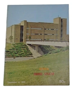 Programa de fútbol americano 1971 Iowa vs Ohio State Buckeyes NCAA 11/09/1971 - Imagen 1 de 3