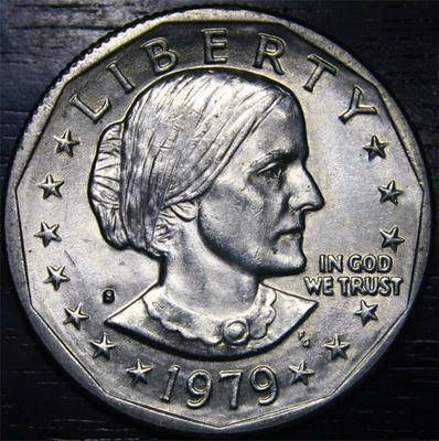 1979 S Susan B Anthony Dollar BU Uncirculated $1 US Coin San Francisco Mint - Image 1 of 2