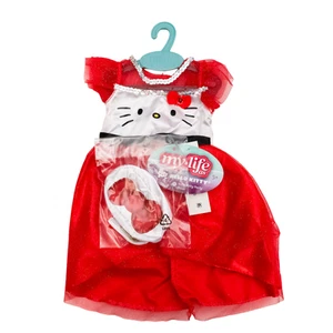 My Life As Hello Kitty Party Dress 18" Doll Outfit Red Sparkle Gown & Purse Set - Picture 1 of 4