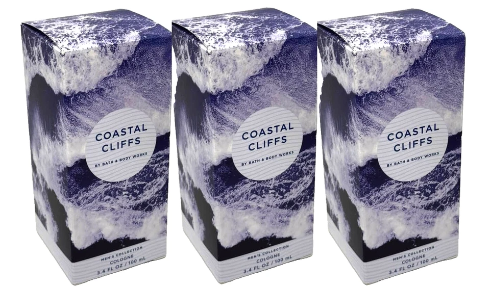 Bath And Body Works Coastal Cliffs Men’s Collection Cologne 3.4 Oz 100 mL