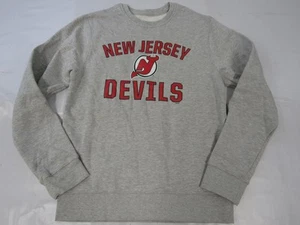 Neu -kleiner Fehler- New Jersey Devils Herren Gr. S Small meliertes graues Sweatshirt - Bild 1 von 3