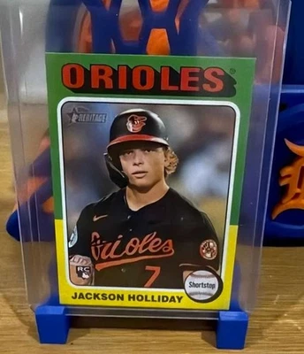 2024 Topps Heritage - Mini (High Numbers) #692 Jackson Holliday - Image 1 of 2