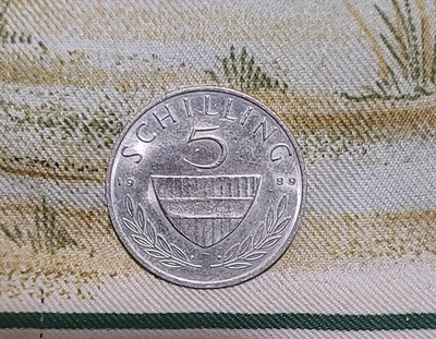 Moeda Áustria 5 xelins em excelente estado bom brilho - Imagem 1 de 3