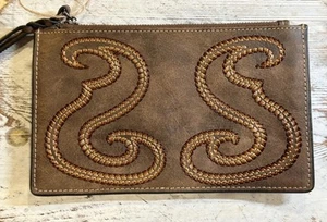 WEATHERED BROWN W/BOOT STITCH WALLET by TONY LAMA RFI - Cowgirl Western- Rodeo - Picture 1 of 9