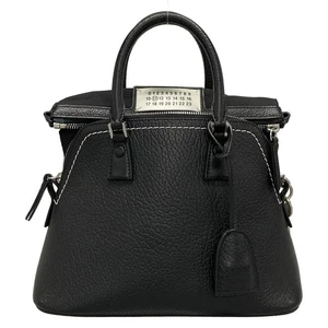 Auth Maison Margiela 5AC mini S56WG0082 Black Leather Nylon - Handbag - Picture 1 of 20