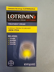 Lotrimin AF Jock Itch Antifungal Jock Itch and Athlete's Foot Cream 0.42 Ounce - Picture 1 of 1