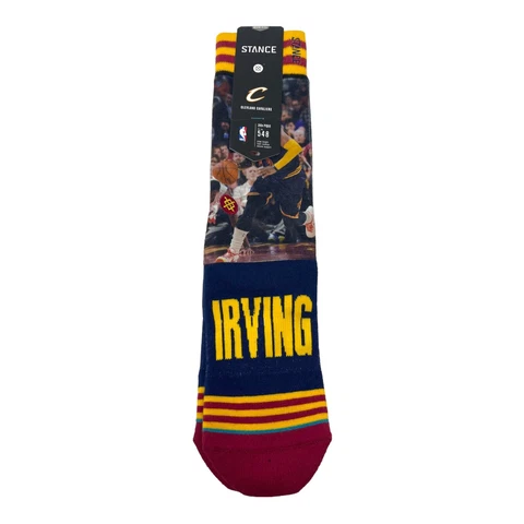 STANCE NBA 548 Kyrie Irving Cleveland Cavaliers Crew Elite Socks Size Large 9-12 Cover