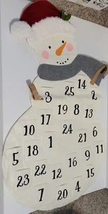 Pottery Barn Kids Christmas Snowman Countdown Advent Holiday Calendar NWT - Picture 1 of 7