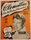 (Oh My Darling) Clementine 1941 Johnny "Scat" Davis Photo Cover