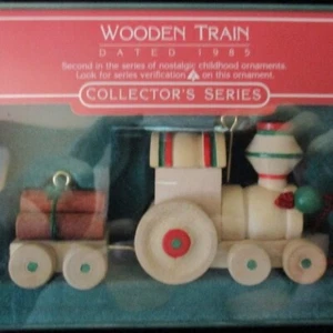 NIB Vintage 1985 Hallmark Collector's Series #2 'Wooden Train' - Picture 1 of 2