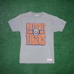 Detroit Tigers MLB Mitchell & Ness Men's "Split Logo" Team Logo Gray T-Shirt - Picture 1 of 4