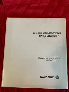 2015 2016 Can-Am Spyder RS RS-S SR SR-S ST Ltd motorcycle service manual binder - Picture 1 of 1