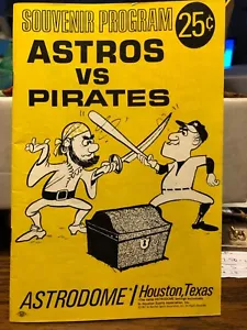 5-22-67 ASTROS-PIRATES Program/Scorebook Astrodome CLEMENTE 2 Hits - Picture 1 of 2