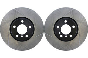 Front PAIR Stoptech Disc Brake Rotor for 2008-2010 BMW X6 (42744)