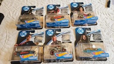 2016 Hot Wheels Character Cars DC Justice League Complete Set Of 6 - Image 1 of 4