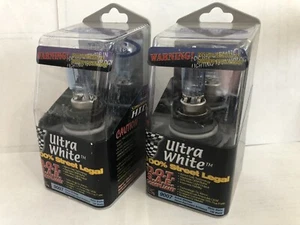 APC Headlamp Bulbs-Pair (Part #9007 HB-5) Ultra White simulated HID: NEW - Picture 1 of 11