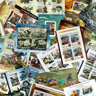 Stamp Collection World War II 20+ Different Sets Topical Stamps MNH Sets - Image 1 of 4