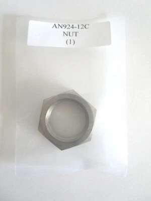 AERONAUTICAL STANDARDS AN924-12C Hex Nut 1-1/16-12" Stainless Steel