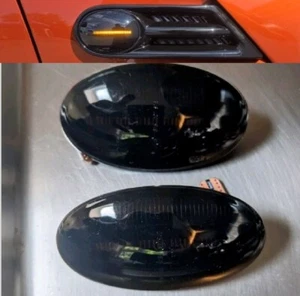 R58 MINI Cooper S JCW LED Dynamic Sequential Flowing Indicators Repeaters Black - Picture 1 of 5