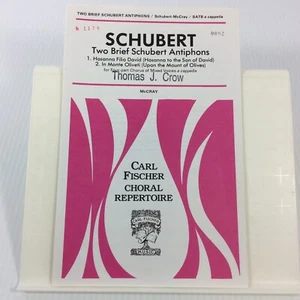 Two Brief Schubert Antiphons Schubert McCray Choral Sheet Music Octavo SATB 19 - Picture 1 of 7