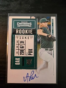 2020 Panini Contenders Rookie Ticket AJ Puk #101 Rookie Auto RC Athletics - Picture 1 of 2