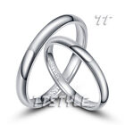 TT Round S.Steel Wedding Band Ring For Couple A Pair 2mm-4mm Width Engravable