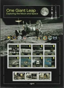 ISLE OF MAN 2020 ONE GIANT LEAP landing op Maan Ruimtevaart SHEETLET POSTFRIS - Bild 1 von 1
