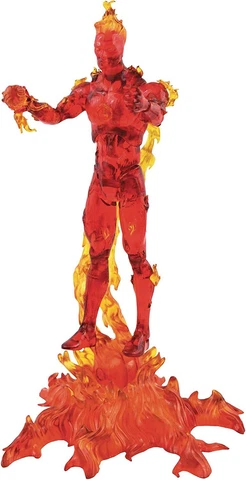 Diamond Select Toys Marvel Select Fantastic Four Human Torch Action Figure Cover