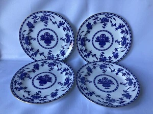 ANTIQUE MINTON, BLUE DELFT 4 X 8 INCH PLATES, EARLY DATE - MARKED 1871 , VGC - Imagen 1 de 6