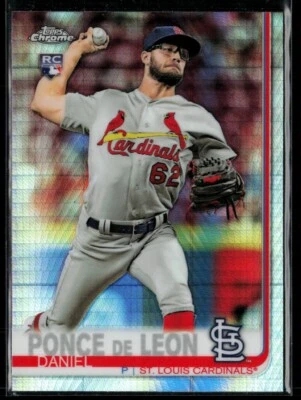 2019 Topps Chrome Prism Refractor #75 Daniel Ponce de Leon RC - Image 1 of 2