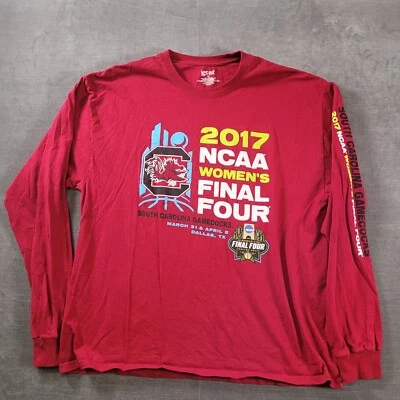 USC Gamecocks Final Four 2017 Womens Basketball Shirt Mens Red XL - Image 1 of 4