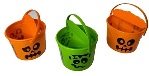 McDonald's 2023 Halloween Trick or Treat Süßigkeiten EIMER 3er Set - Bild 1 von 6
