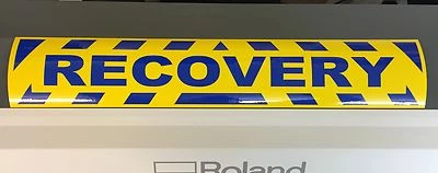 1ST4STICKERS REFLECTIVE HI VIZ RECOVERY STICKER / MAGNETIC WARNING SIGN