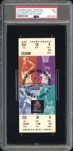 Boleto completo del juego 7 de las Finales de la NBA 1993 PSA 7 Bulls Michael Jordan ¡Raro! - Imagen 1 de 4
