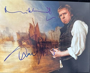 Timothy Spall & Director Mike Leigh signed Mr Turner photo In Person - Picture 1 of 6