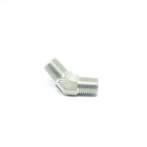 Steel 45 Degree Elbow 1/4 Male Npt Fitting Fuel Air Oil Fluid Vacuum FasParts - Picture 1 of 6