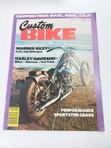 CUSTOM BIKE Motorcycle Magazine -- Jan 1978 Warner Riley - Triumph Bonneville - Imagen 1 de 5