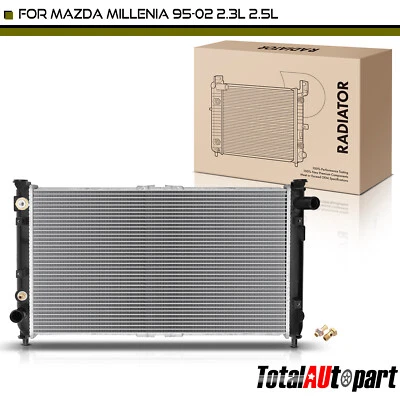 Radiator w/ Trans Oil Cooler for Mazda Millenia 1995-2002 2.3L 2.5L Automatic - Image 1 of 4