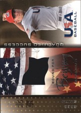 2006-07 USA Baseball Bound for Beijing Materials #4 Greg Smith Jersey - NM-MT