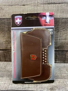 Swiss Leatherware Geneva Echtleder Tasche für Samsung Galaxy S4 & die meisten PDAs - Bild 1 von 4
