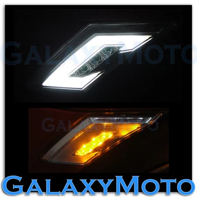 13-15 Scion FR-S Subaru BRZ White+Amber LED Clear Lens Side Marker Blinker Light - Image 1 of 2