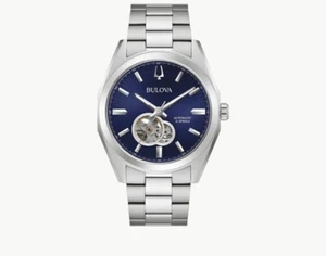 NUEVO Bulova Surveyor 96A275 esfera azul clásico cronógrafo automático para hombre 42 mm - Imagen 1 de 4