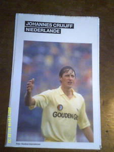 1988 FOOTBALL FICHE JOHANN CRUYFF AJAX BARCELONE FEYENORD PAYS BAS - Imagen 1 de 1