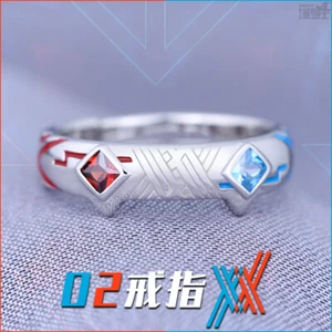 02 Darling in the franxx Anime Adjustable Sterling 925 silver Ring Cosplay Gift - Picture 1 of 5